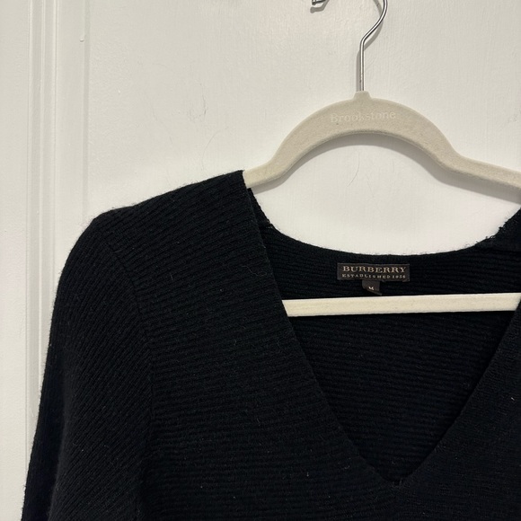 Burberry Cashmere Black Sweater - Picture 1 of 6